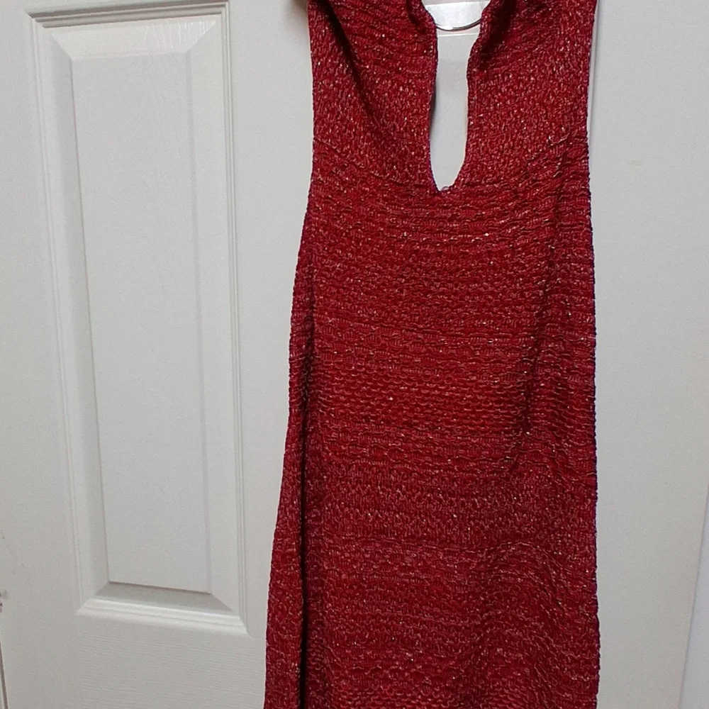 Zara Burgundy Midi Dress - Picture 5 of 5